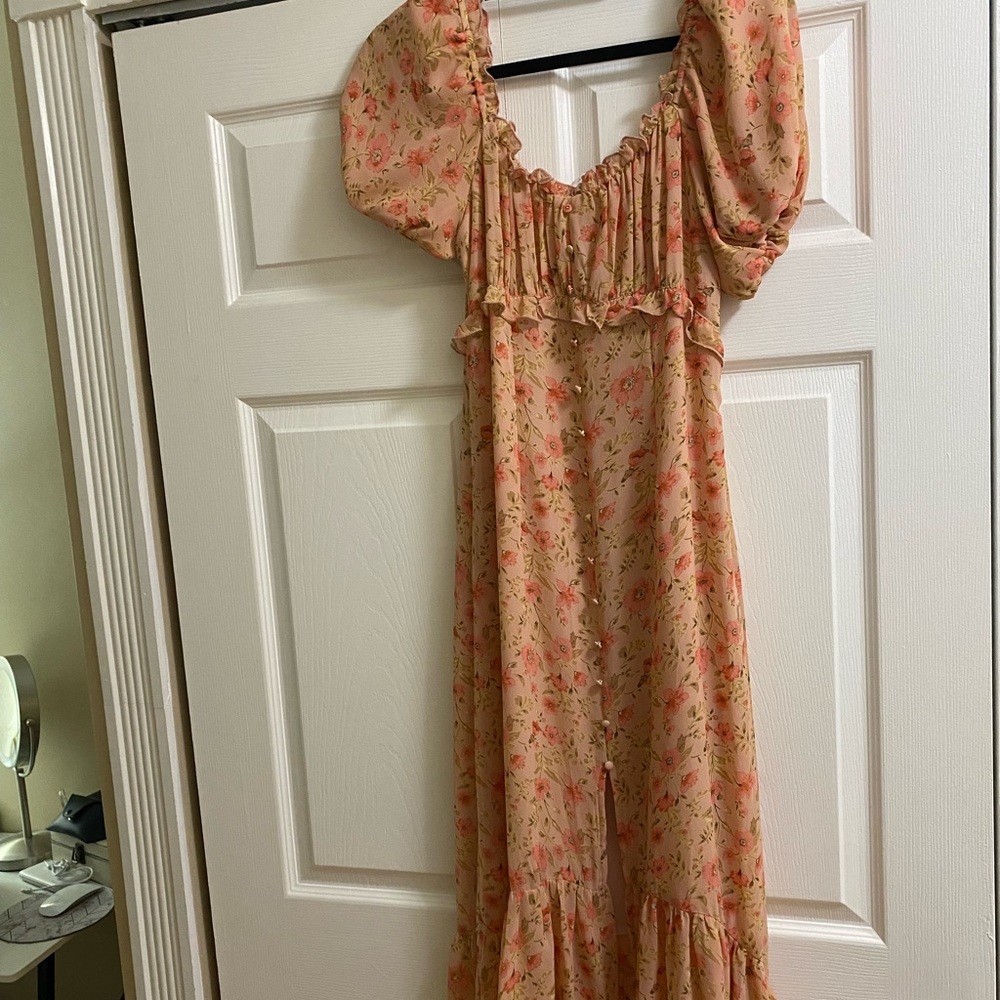 Astr the Label Pink MIDI Dress